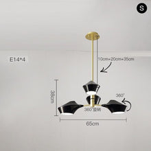 Load image into Gallery viewer, Black Decor Chandelier