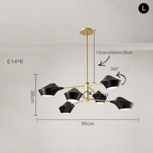 Load image into Gallery viewer, Black Decor Chandelier