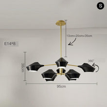Load image into Gallery viewer, Black Decor Chandelier